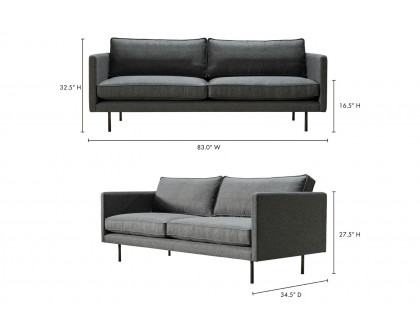 Moe's Raphael Sofa - Charcoal Gray