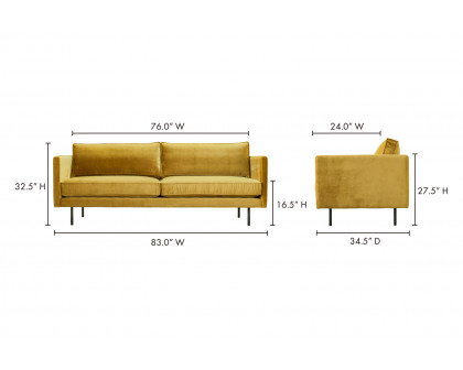 Moe's Raphael Sofa - Yellow