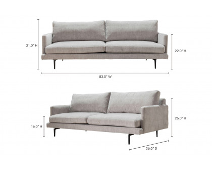 Moe's - Zeeburg Sofa in Gray