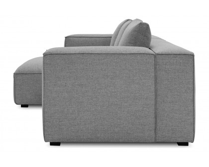 Moe's Basque Sectional - Soft Gray, Left Facing