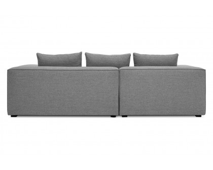 Moe's Basque Sectional - Soft Gray, Left Facing