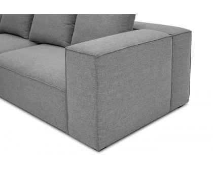 Moe's Basque Sectional - Soft Gray, Left Facing