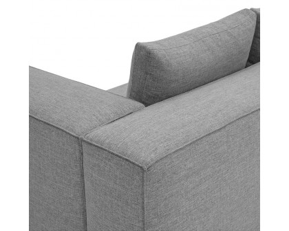 Moe's Basque Sectional - Soft Gray, Left Facing