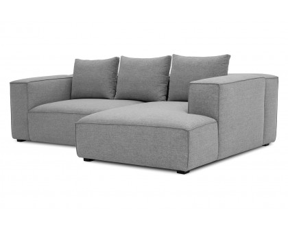 Moe's Basque Sectional - Soft Gray, Right Facing