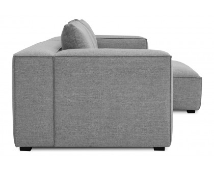 Moe's Basque Sectional - Soft Gray, Right Facing