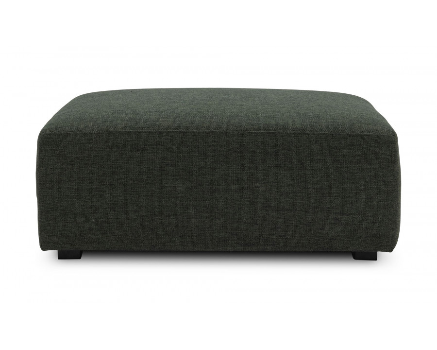 Moe's Romy Ottoman - Forest Shade