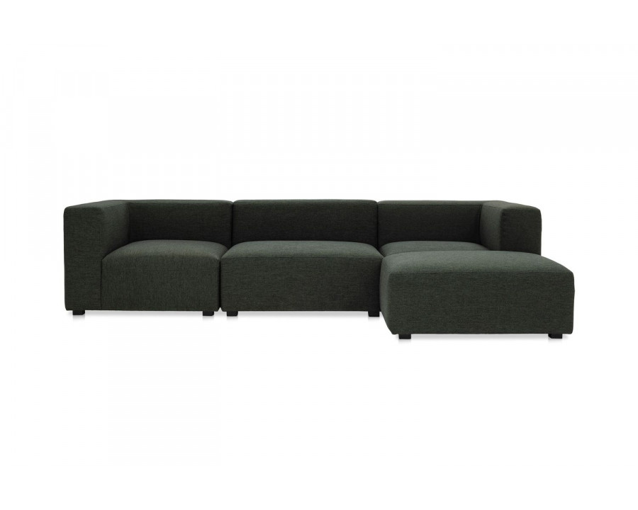 Moe's Romy Lounge Contemporary Modular Sectional - Dark Green