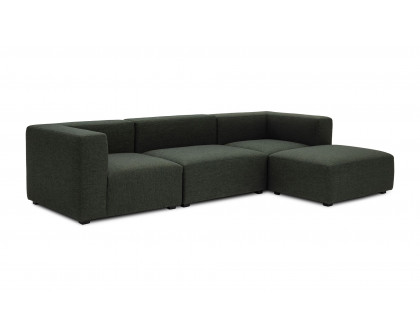 Moe's Romy Lounge Contemporary Modular Sectional - Dark Green