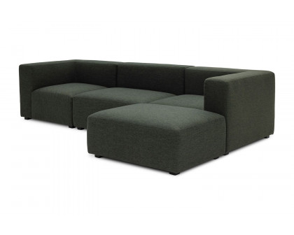 Moe's Romy Lounge Contemporary Modular Sectional - Dark Green