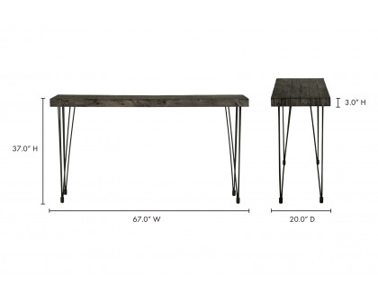 Moe's Boneta Console Table - Light Gray