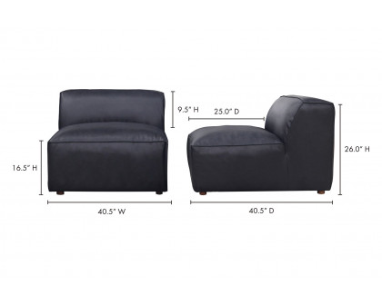 Moe's Form Slipper Chair - Vantage Black