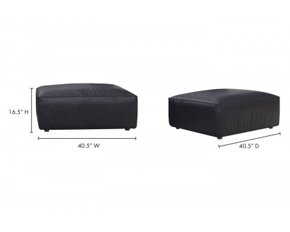 Moe's Form Scandinavian Ottoman - Vantage Black