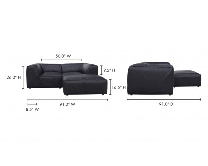 Moe's Form Nook Modular Sectional - Vantage Black