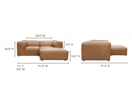 Moe's Form Nook Modular Sectional - Sonoran Tan