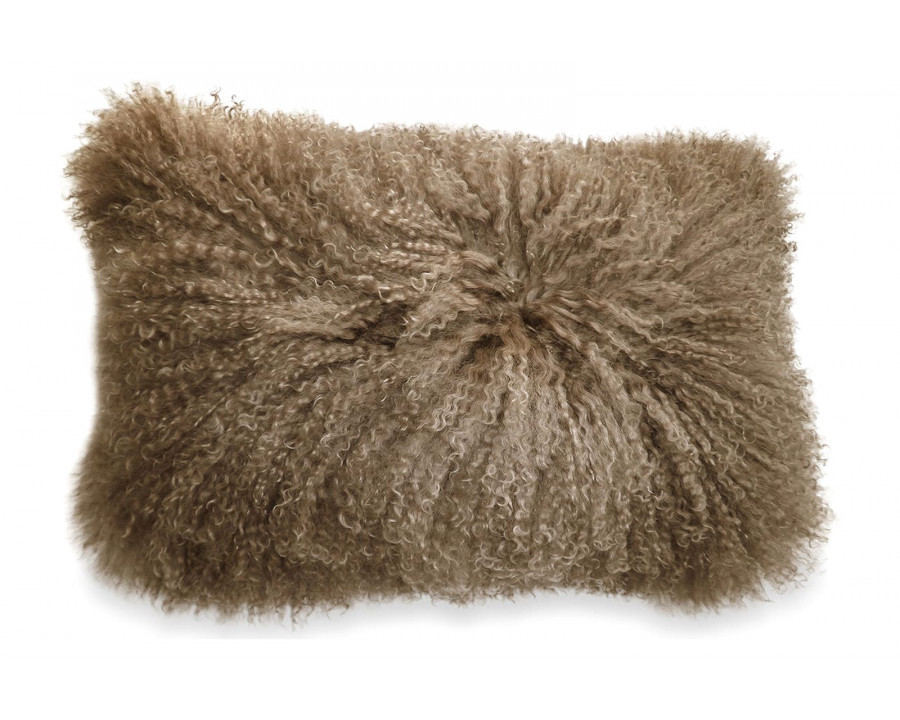 Moe's Lamb Fur Pillow - Natural, 19 x 11