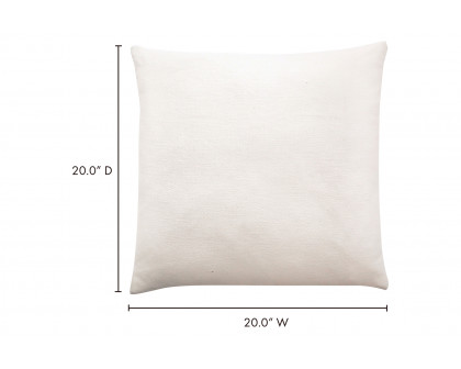 Moe's Prairie Pillow - Linen White