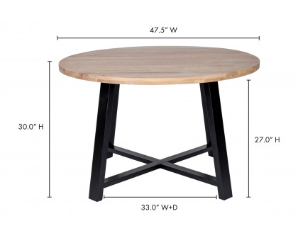 Moe's Mila Round Dining Table - Brown