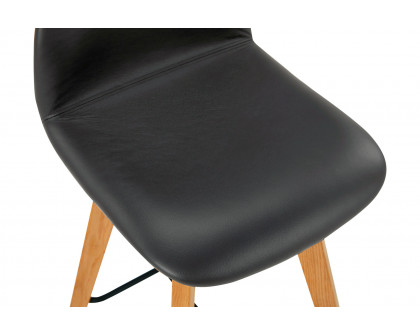 Moe's Napoli Leather Counter Stool - Black