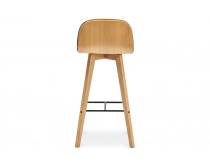 Moe's Napoli Leather Bar Stool - Tan