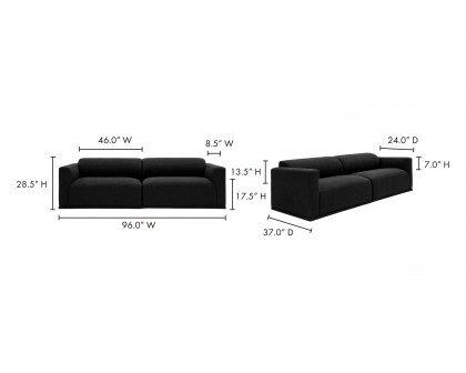 Moe's Malou Sofa - Black