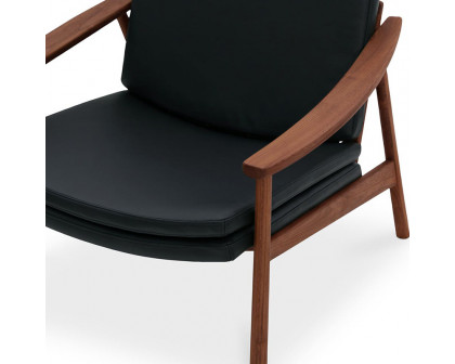 Moe's Harlowe Lounge Chair - Pebbled Black