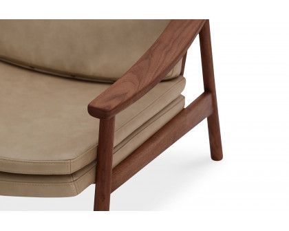 Moe's Harlowe Lounge Chair - Soft Brown