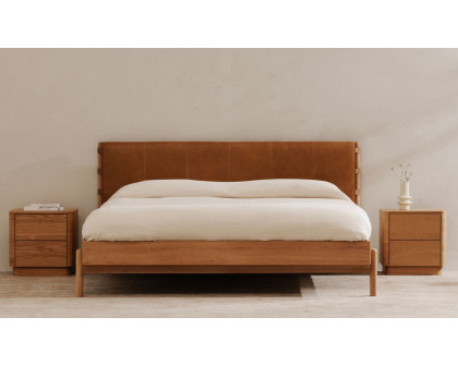 Moe's Colby Scandinavian Queen Size Bed - Brown