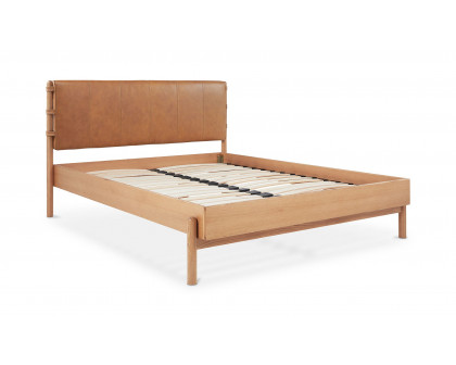 Moe's Colby Scandinavian Queen Size Bed - Brown