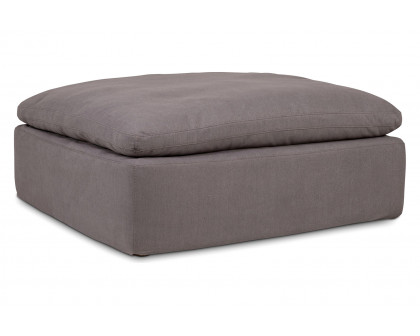 Moe's Clay Ottoman - Light Gray