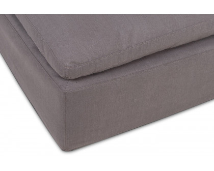 Moe's Clay Ottoman - Light Gray