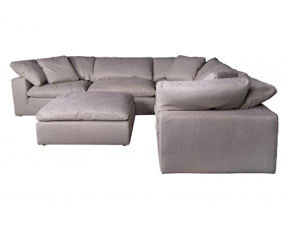 Moe's Clay Modular Sectional - Light Gray