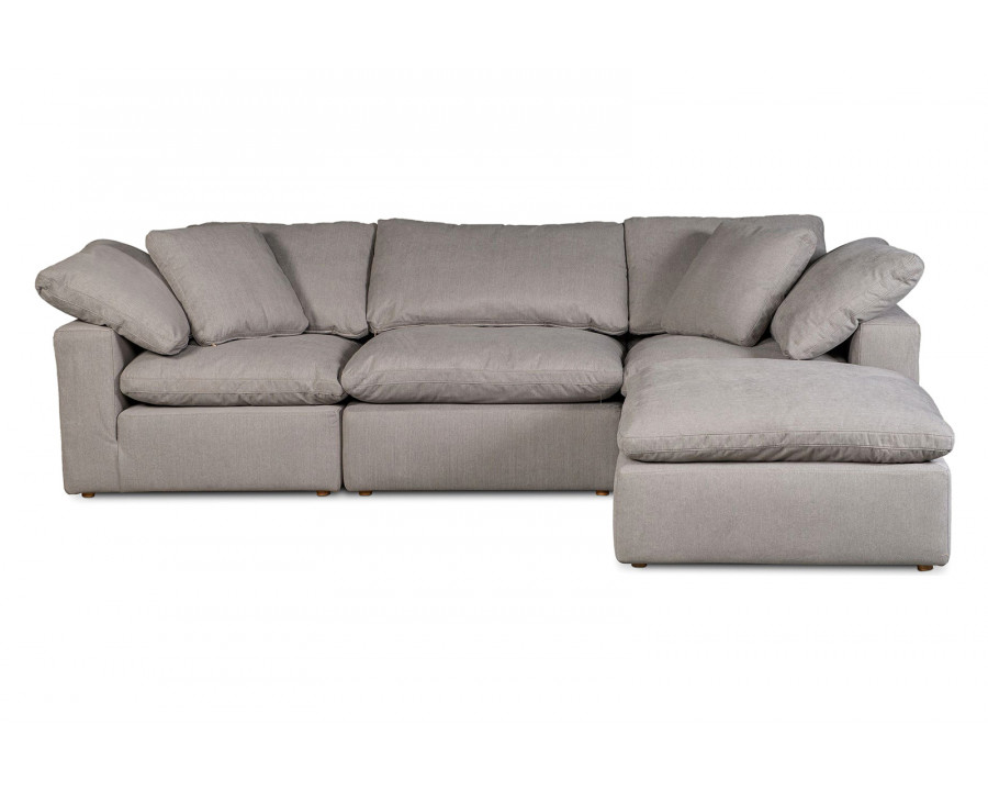 Moe's Clay Lounge Modular Sectional - Light Gray