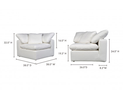 Moe's™ Terra Condo Corner Chair - Cream White