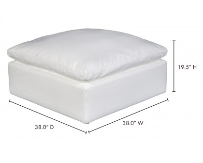 Moe's™ Terra Condo Ottoman - Cream White