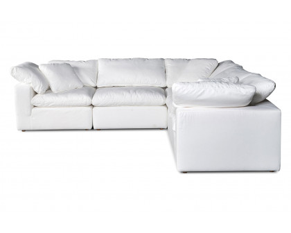 Moe's Terra Condo Classic L Modular Sectional - Cream White