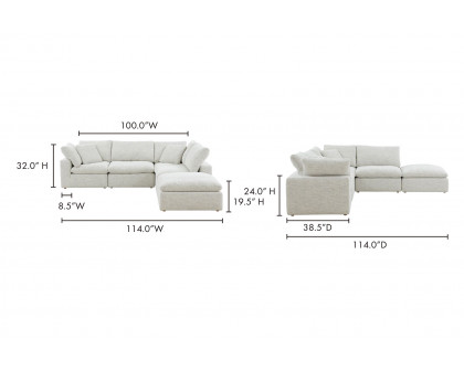 Moe's Terra Condo Dream Modular Sectional - Coastside Sand