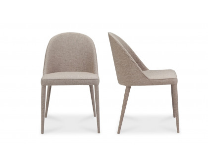 Moe's Burton Contemporary Dining Chair Set of 2 - Light Gray