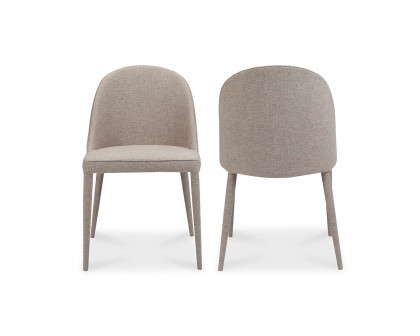 Moe's Burton Contemporary Dining Chair Set of 2 - Light Gray