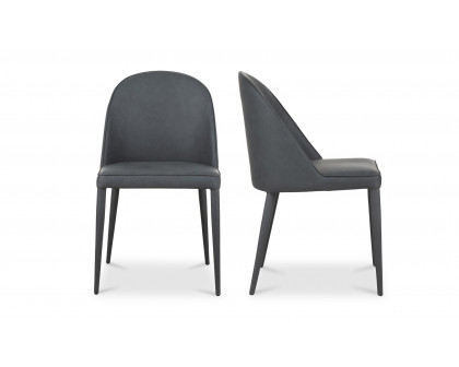 Moe's Burton Contemporary Dining Chair Set of 2 - Black Fade