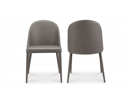 Moe's Burton Contemporary Dining Chair Set of 2 - Dark Gray