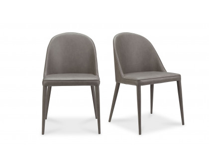 Moe's Burton Contemporary Dining Chair Set of 2 - Dark Gray