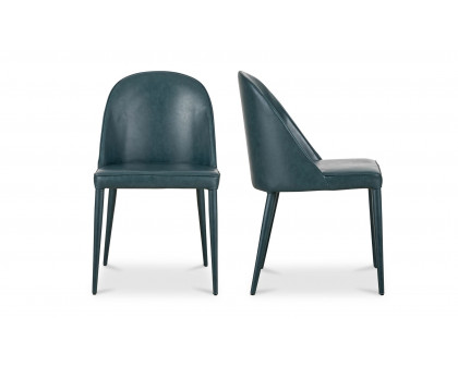 Moe's Burton Contemporary Dining Chair Set of 2 - Dark Teal