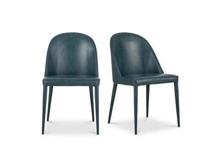 Moe's Burton Contemporary Dining Chair Set of 2 - Dark Teal