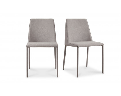 Moe's Nora Modern Dining Chair Set of 2 - Gray