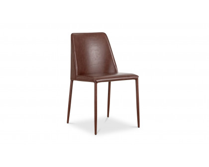 Moe's Nora Modern Dining Chair Set of 2 - Smoked Cherry