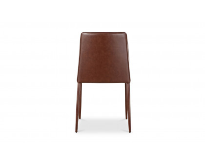 Moe's Nora Modern Dining Chair Set of 2 - Smoked Cherry