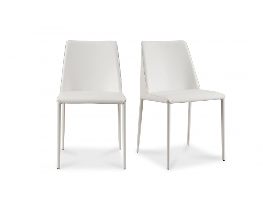 Moe's Nora Modern Dining Chair Set of 2 - White