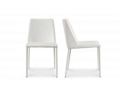 Moe's Nora Modern Dining Chair Set of 2 - White