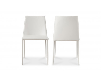 Moe's Nora Modern Dining Chair Set of 2 - White