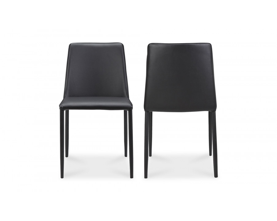 Moe's Nora Modern Dining Chair Set of 2 - Black